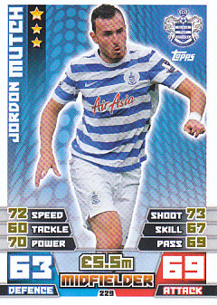 Jordon Mutch Queens Park Rangers 2014/15 Topps Match Attax #229